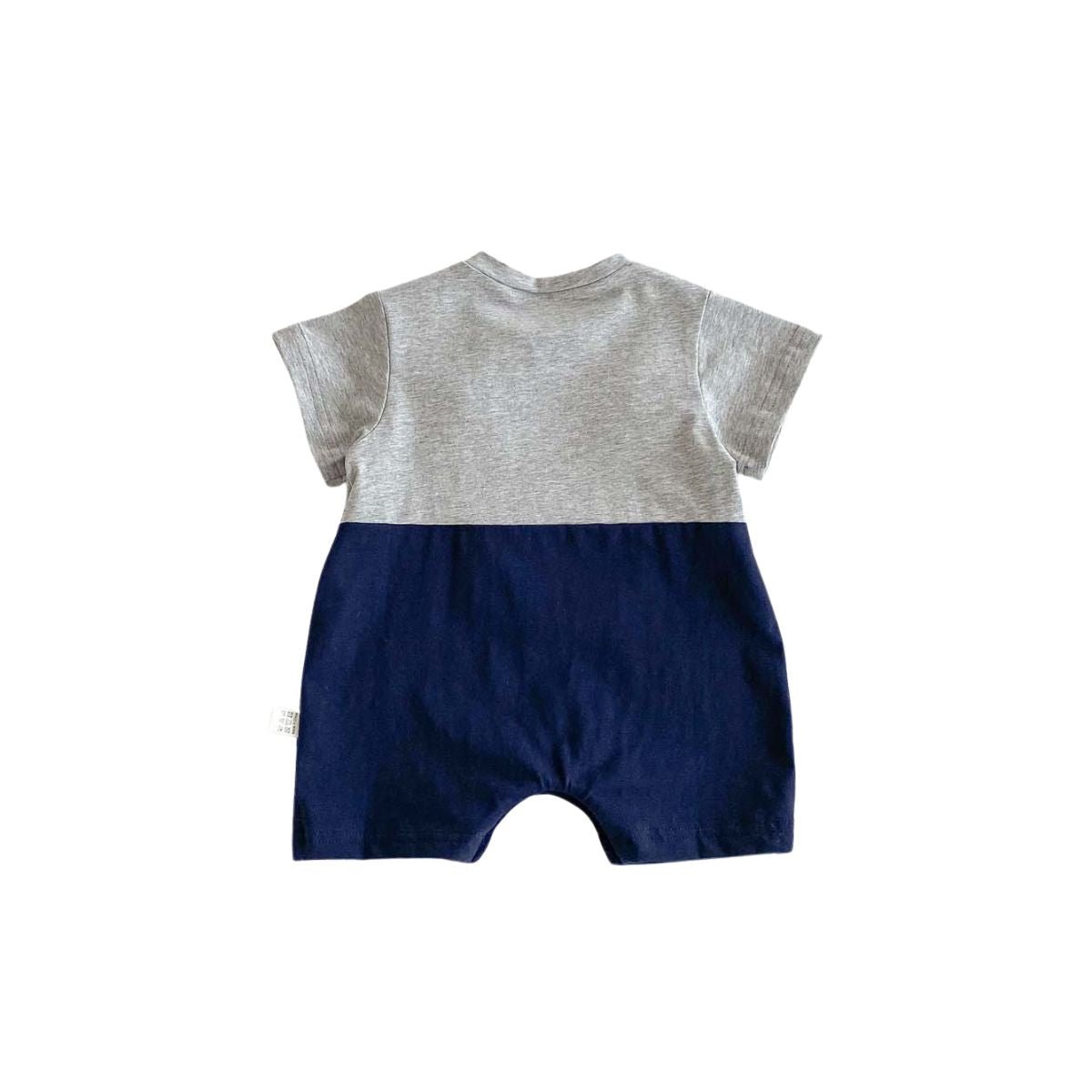Feather & Fawn Bear Pocket Navy Romper Baby Clothes