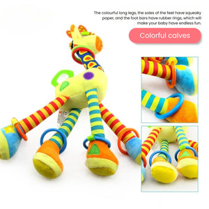 Feather & Fawn Giraffe Hanging Toy All - in - One Stroller & Crib Toy Pram Hanging Toy
