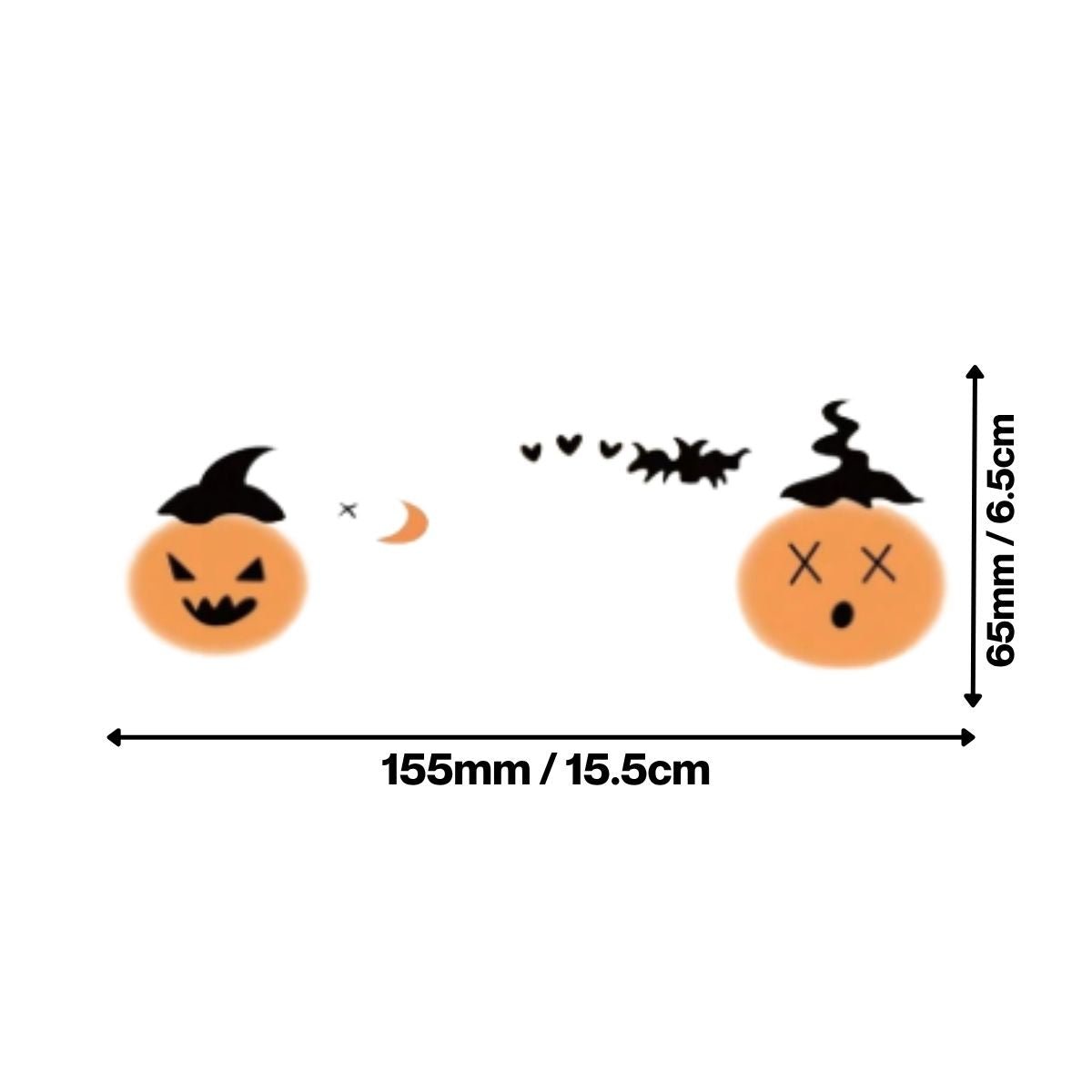 Feather & Fawn Halloween Freckle Face Tattoo Stickers | Set A or Set B (6 Sheets Each) Halloween