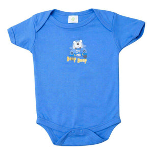 Feather & Fawn Hopscotch short sleeve baby bodysuit with nautical prints