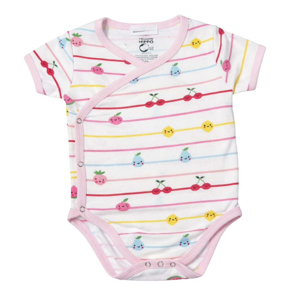 Feather & Fawn short sleeve baby bodysuit with nautical prints