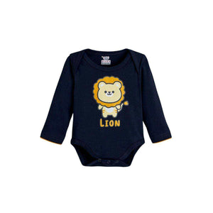 Feather & Fawn OJOS long sleeve baby bodysuit with lap shoulder cotton design