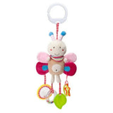 Feather & Fawn Pram Hanging Toy Sensory Animal Toy for Baby's Development Pram Hanging Toy