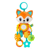Feather & Fawn Sensory Hanging Toy For Pram | Elephant & Fox Pram Hanging Toy