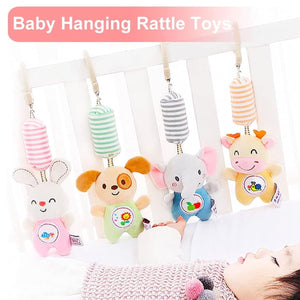 Feather & Fawn Sensory Plush Wind Chime Toy & Hanging Toy for Cribs & Strollers Pram Hanging Toy
