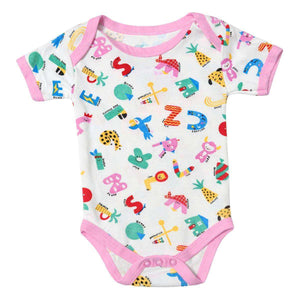 Feather & Fawn short sleeve baby bodysuit with nautical prints