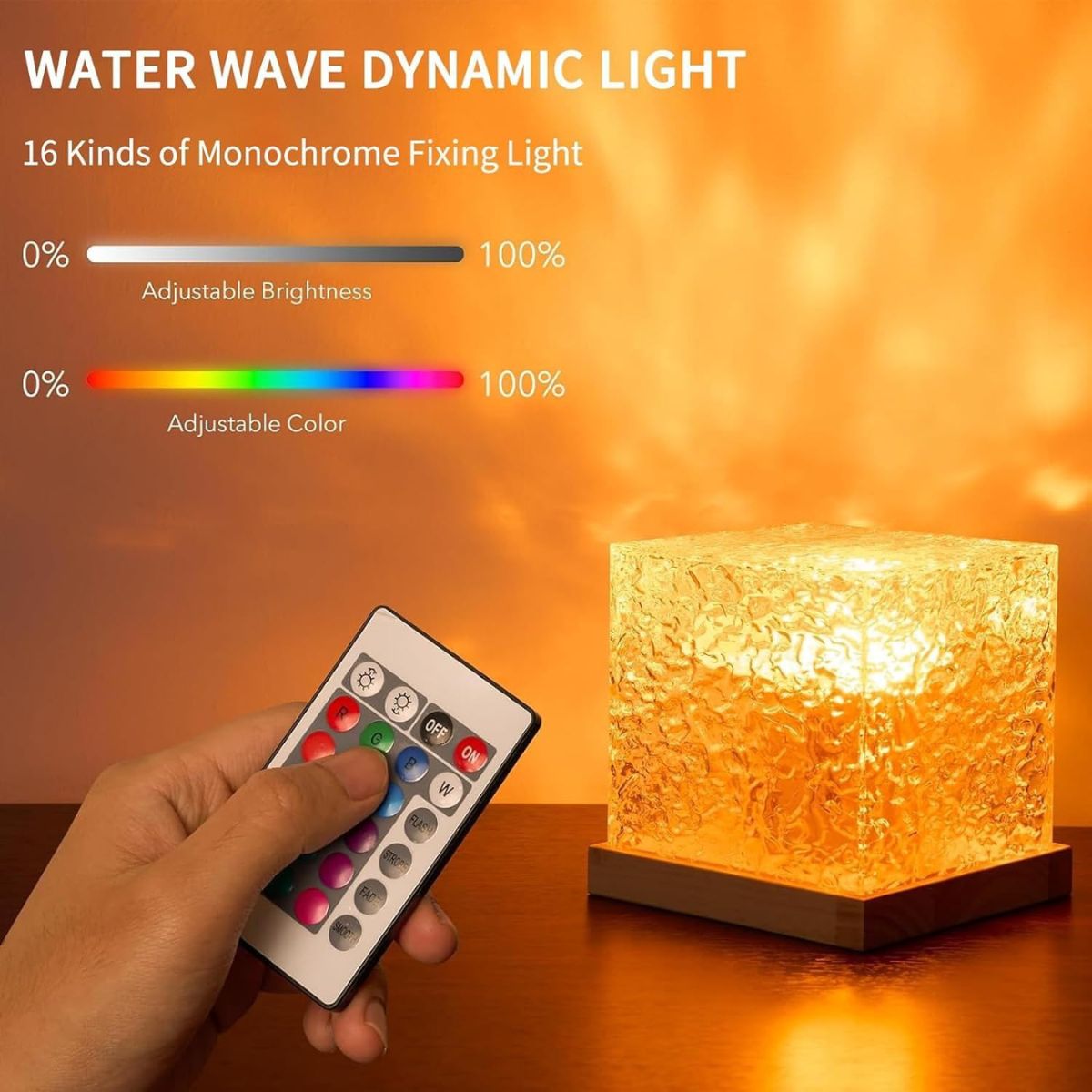 GlowlyGlowly Aurora Night Light Projector with Wooden Base - 16 Color LED Galaxy LampNight Light Projector - Babies Mart Australia