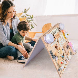Kidst.Kidst Large Montessori Wooden Busy Board Collection - Fine Motor Skills & Sensory ToysMontessori Toys - Babies Mart Australia