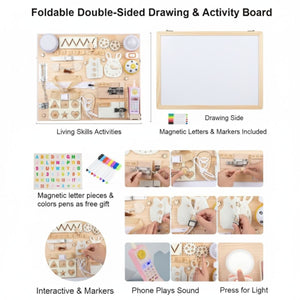 Kidst.Kidst Large Montessori Wooden Busy Board Collection - Fine Motor Skills & Sensory ToysMontessori Toys - Babies Mart Australia