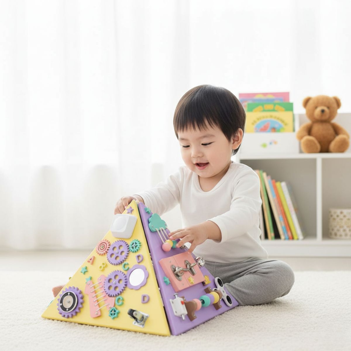 Kidst.Kidst Large Montessori Wooden Busy Board Collection - Fine Motor Skills & Sensory ToysMontessori Toys - Babies Mart Australia