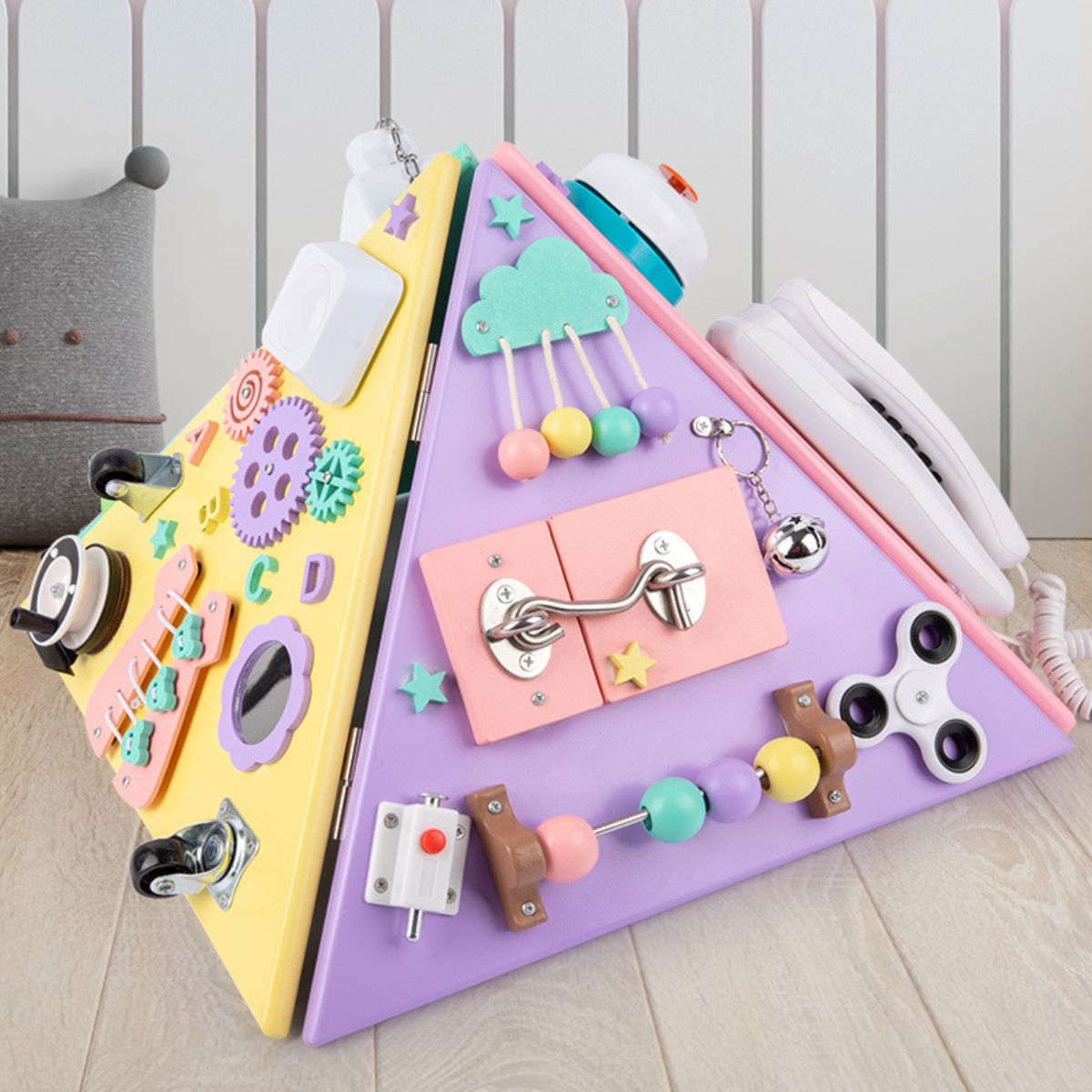 Kidst.Kidst Large Montessori Wooden Busy Board Collection - Fine Motor Skills & Sensory ToysMontessori Toys - Babies Mart Australia