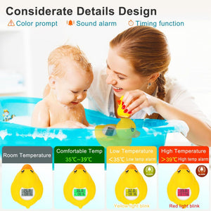 Kidstkidst SplashSafe Bath Thermometer & Floating Toy with Safety AlertBath Thermometer - Babies Mart Australia