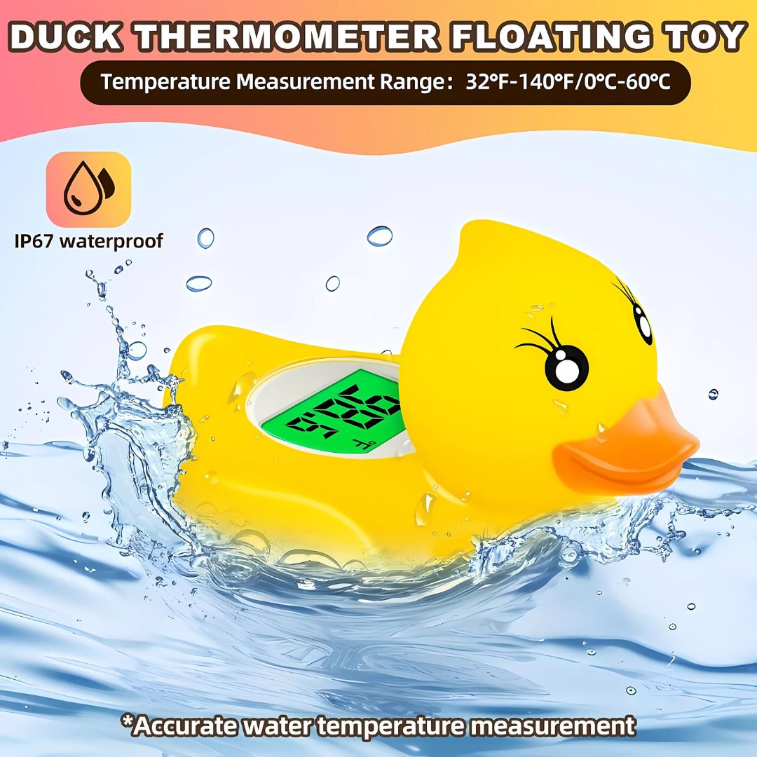 Kidstkidst SplashSafe Bath Thermometer & Floating Toy with Safety AlertBath Thermometer - Babies Mart Australia