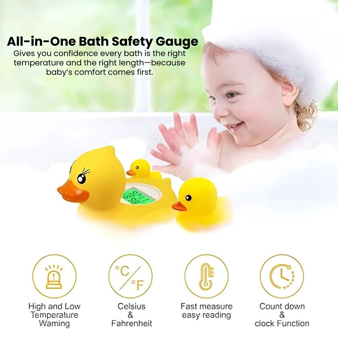 Kidstkidst SplashSafe Bath Thermometer & Floating Toy with Safety AlertBath Thermometer - Babies Mart Australia