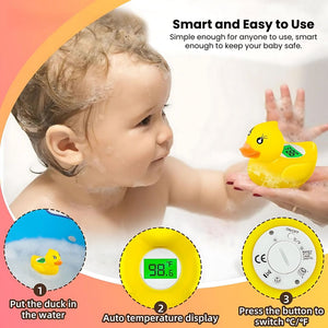 Kidstkidst SplashSafe Bath Thermometer & Floating Toy with Safety AlertBath Thermometer - Babies Mart Australia