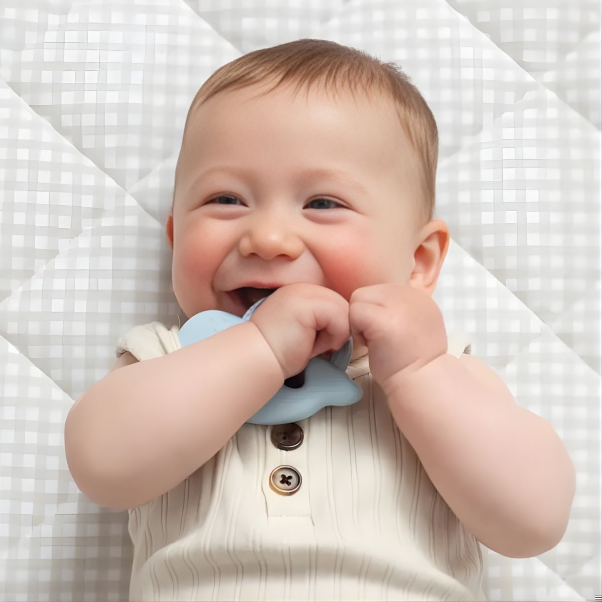 Living Textiles 2 Pack Silicone Teether | Whale & Cloud