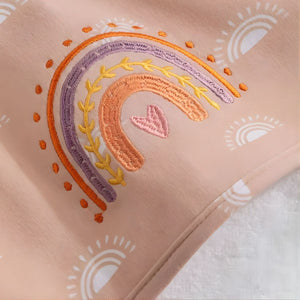 Living Textiles Organic Hooded Towel | Bohemian Bliss Baby Towel