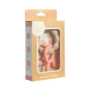 Living Textiles Silicone Bunny Teether | Pink Teether