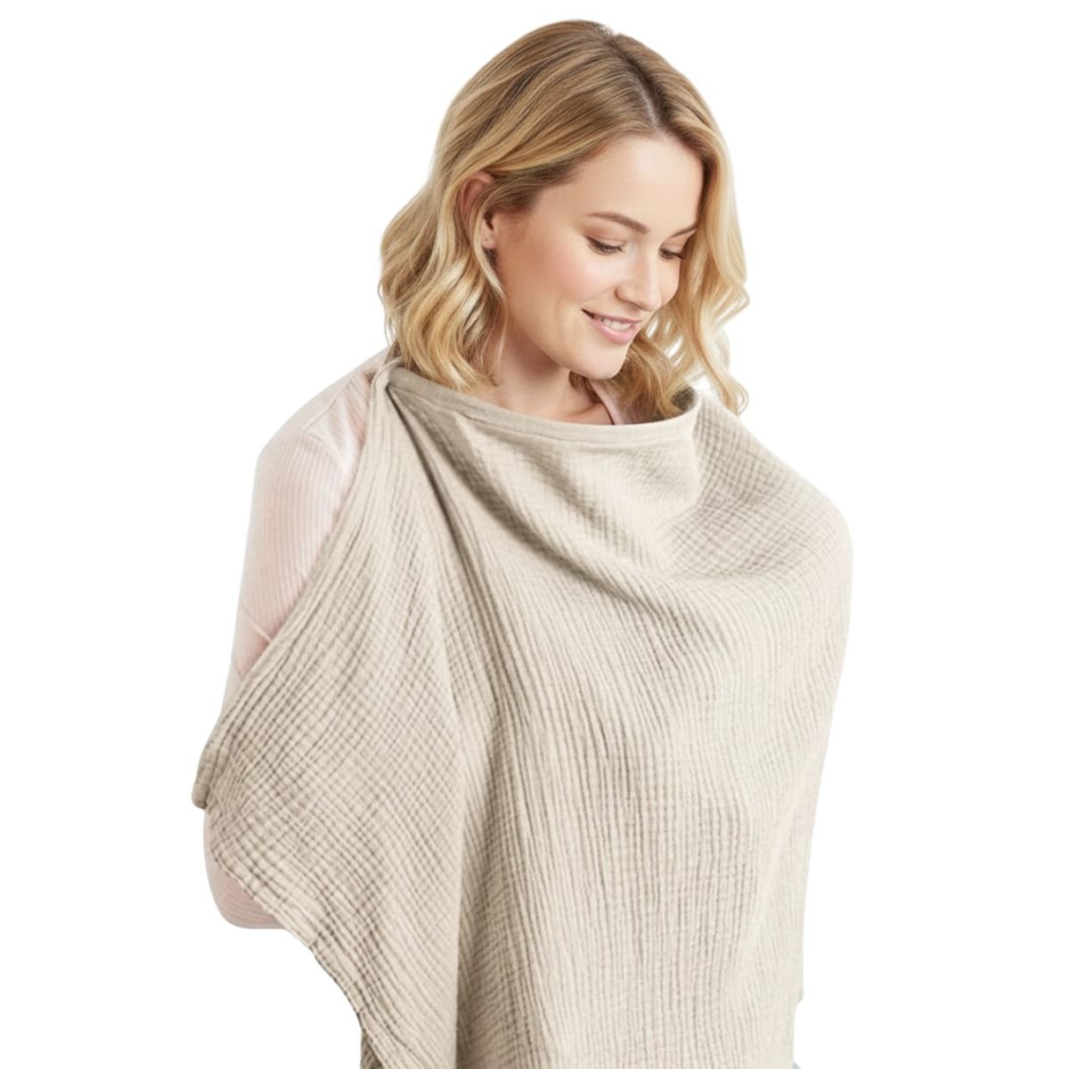 MaterniCare 360° Privacy Nursing Cover | Breathable Cotton For Pumping, Nursing & Stroller Shade Breastfeeding Cover