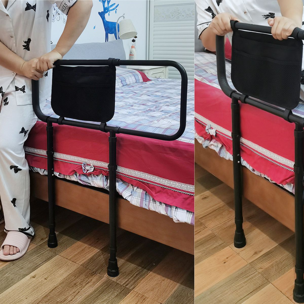 MaterniCare ElderGuard Elderly Bed Rails With Adjustable Handrail for Seniors Bed Rails