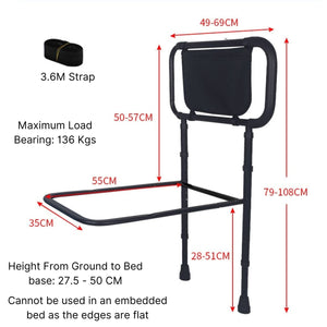 MaterniCare ElderGuard Elderly Bed Rails With Adjustable Handrail for Seniors Bed Rails