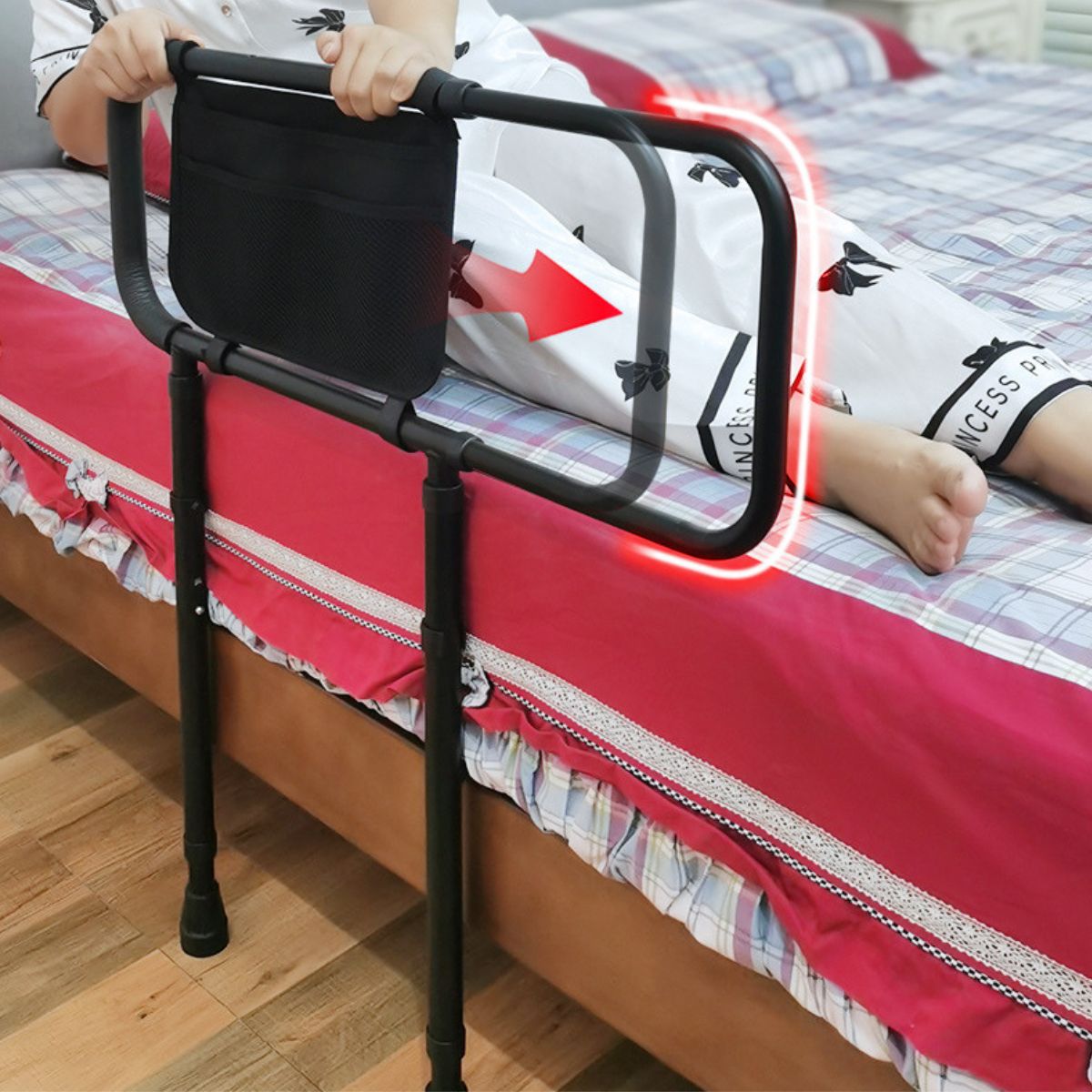MaterniCare ElderGuard Elderly Bed Rails With Adjustable Handrail for Seniors Bed Rails