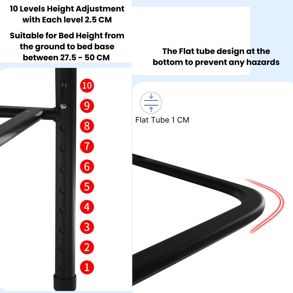 MaterniCare ElderGuard Elderly Bed Rails With Adjustable Handrail for Seniors Bed Rails
