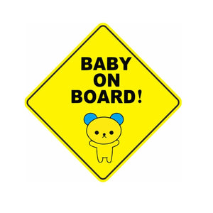 MovanaMovana Baby On Board Sign with Suction Cup 12 x 12 CM LargeBaby on Board Signs - Babies Mart Australia