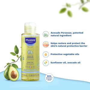 MustelaMustela Baby Massage Oil (110gr/100ml)Baby Skincare - Babies Mart Australia