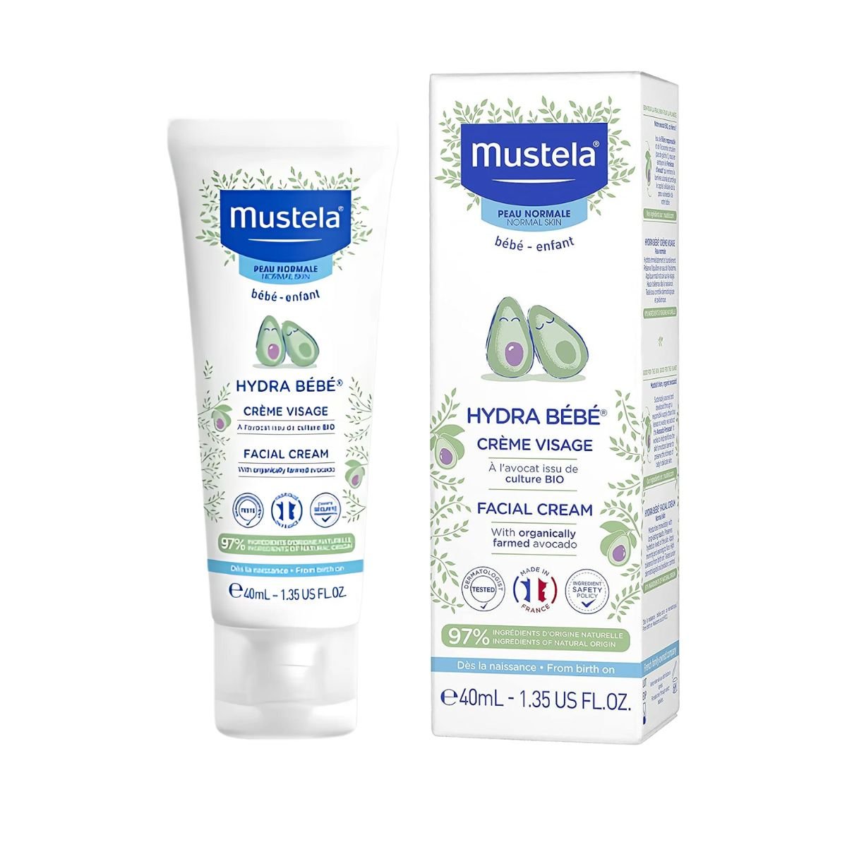 MustelaMustela Hydra Bébé Face Cream 40mlBaby Skincare - Babies Mart Australia