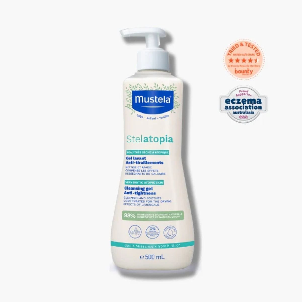 MustelaMustela Stelatopia Cleansing Gel (500ml)Baby Skincare - Babies Mart Australia