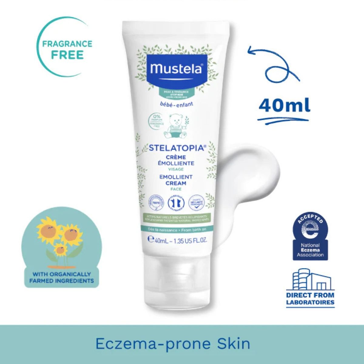 MustelaMustela Stelatopia Face Cream (40ml)Baby Skincare - Babies Mart Australia