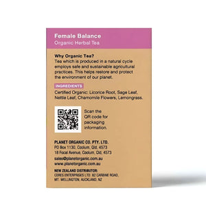 Planet OrganicPlanet Organic Female Balance Tea BagsTea - Babies Mart Australia