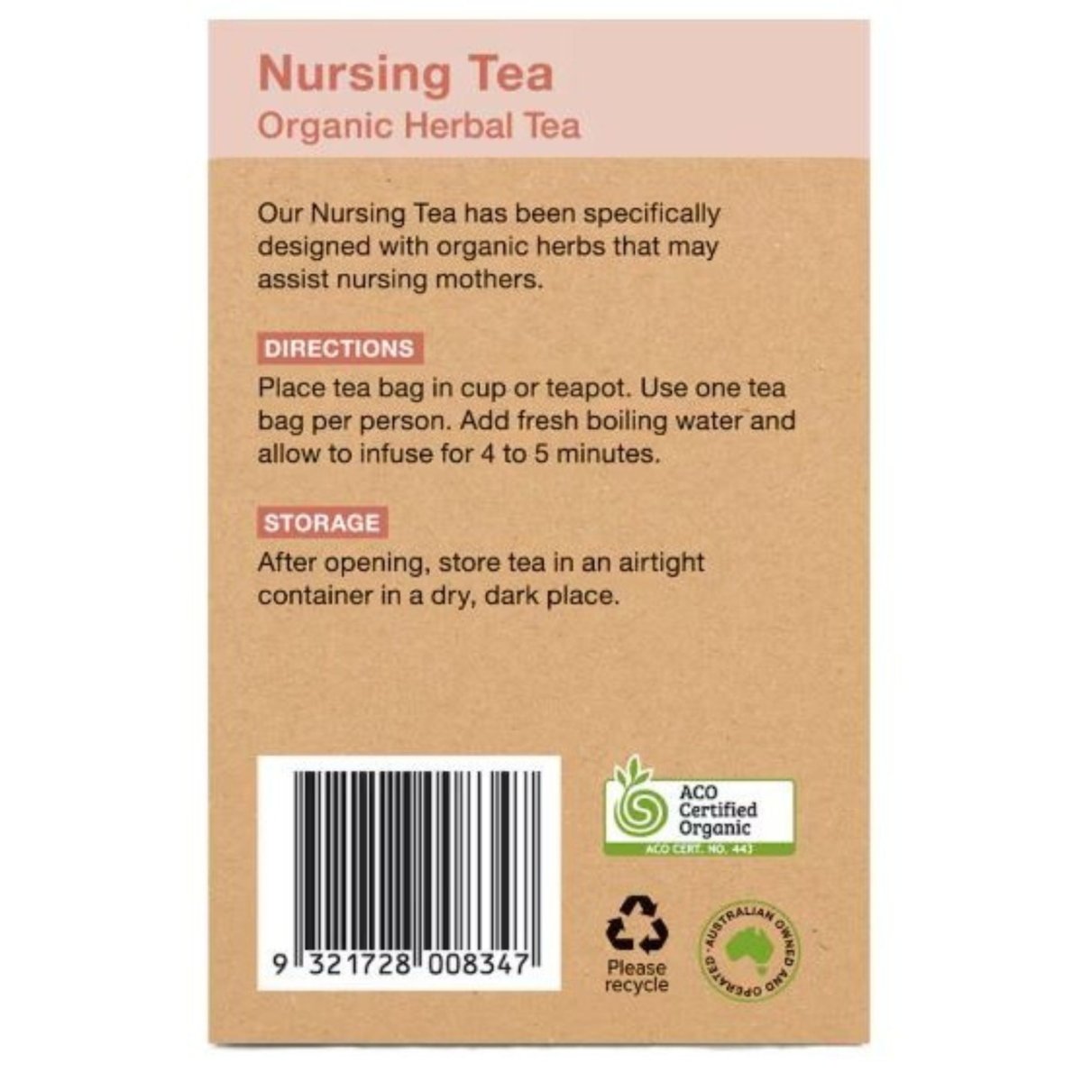 Planet OrganicPlanet Organic Nursing Herbal Tea BagsTea - Babies Mart Australia
