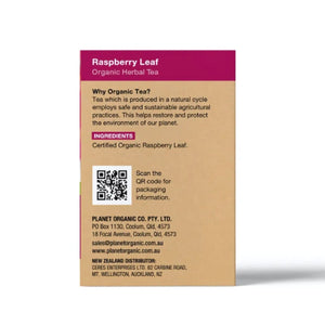 Planet OrganicPlanet Organic Raspberry Leaf Tea BagsTea - Babies Mart Australia
