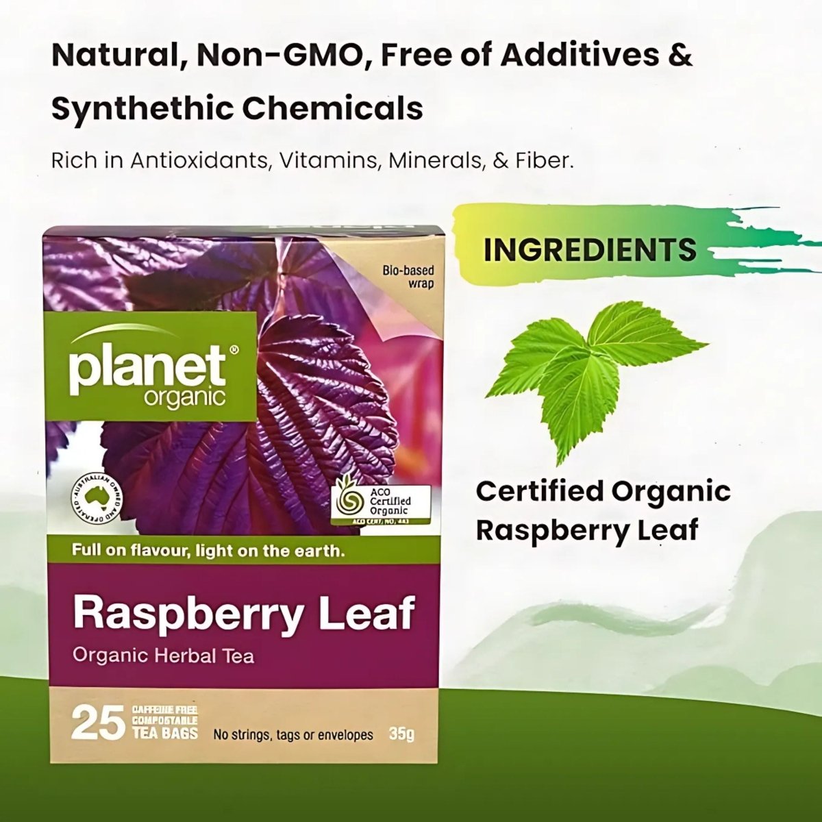 Planet OrganicPlanet Organic Raspberry Leaf Tea BagsTea - Babies Mart Australia