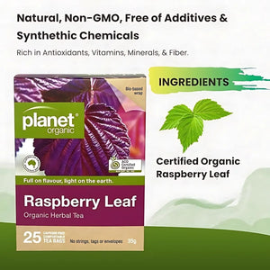 Planet OrganicPlanet Organic Raspberry Leaf Tea BagsTea - Babies Mart Australia