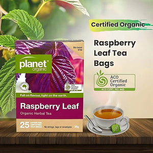 Planet OrganicPlanet Organic Raspberry Leaf Tea BagsTea - Babies Mart Australia