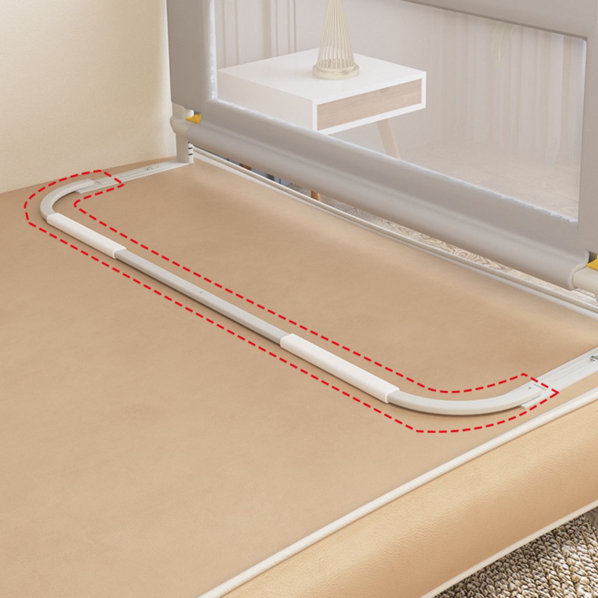 Toddly DreamGuard V2 Adjustable Baby Bed Rail Sets for Secure & Peaceful Nights Baby Bed Rails