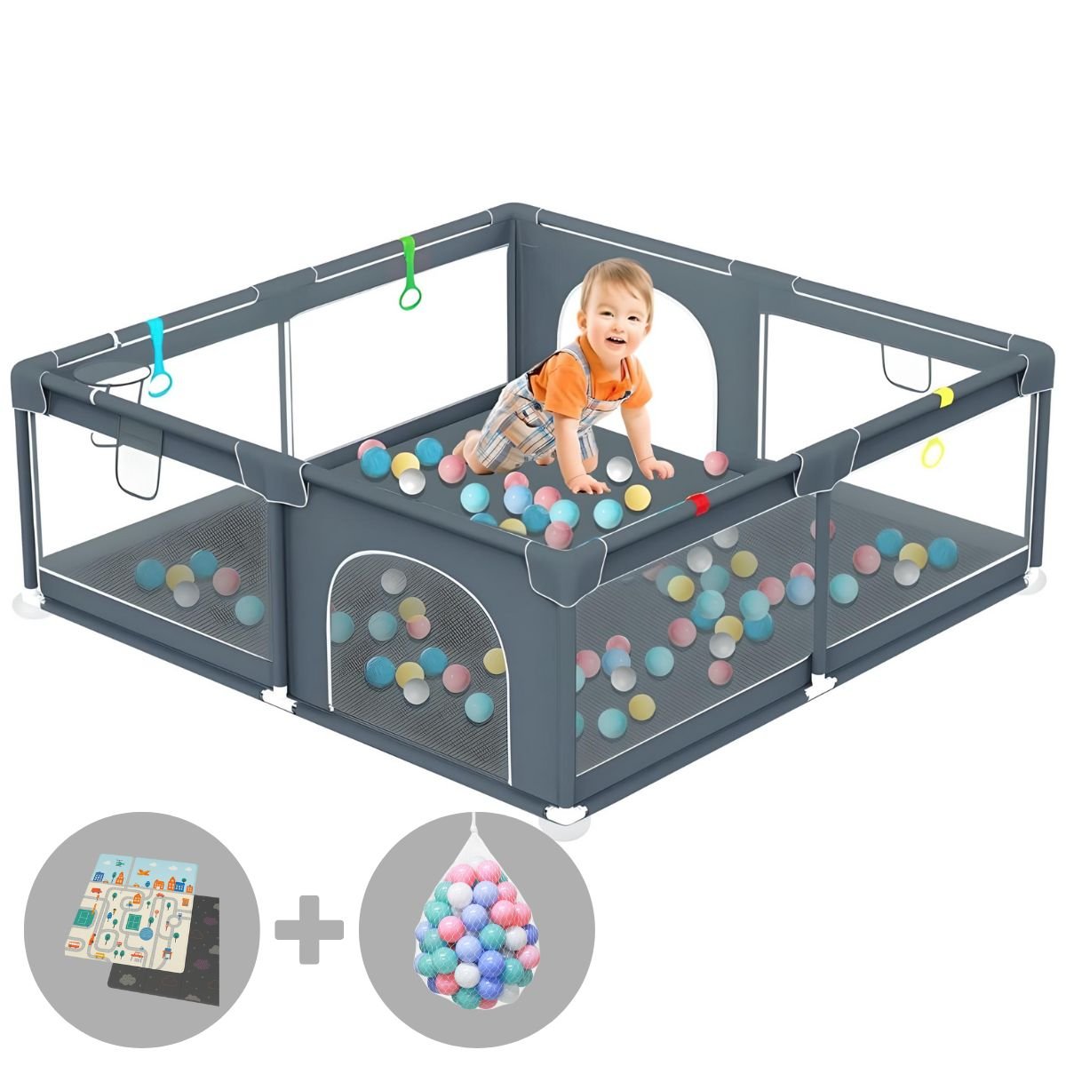 Toddly Explorer Max Baby Play Pen Safe, Stylish & Spacious for Your Child Baby Play Pen