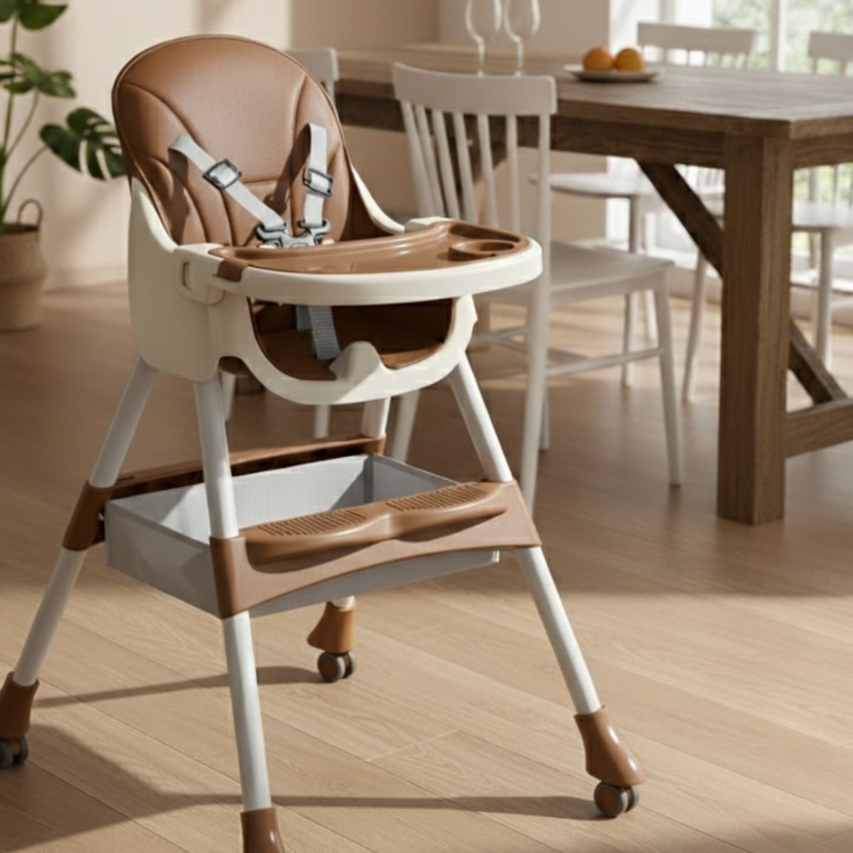 Toddly FlexiGrow 4 - in - 1 Baby High Chair Upgraded with Enhanced Safety High Chair