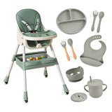 Toddly FlexiGrow high chair with adjustable tray and 5-point safety harness