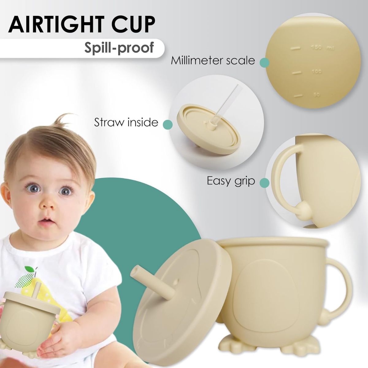Toddly MealMate Silicone Feeding Set for Baby Led Weaning & Self Feeding Silicone Feeding Set