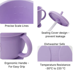 Toddly MealMate Silicone Feeding Set for Baby Led Weaning & Self Feeding Silicone Feeding Set