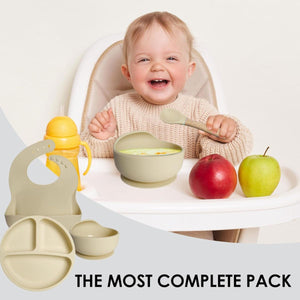 Toddly MealMate Silicone Feeding Set for Baby Led Weaning & Self Feeding Silicone Feeding Set