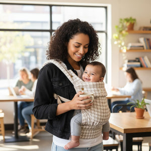 Toddly SnugNest Baby Carrier IHDI - Approved Cotton - Linen Blend | Ergonomic Hip Healthy Position Baby Carriers