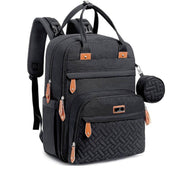 Toddly Urban Ease Series waterproof diaper bag with multiple compartments and portable changing pad