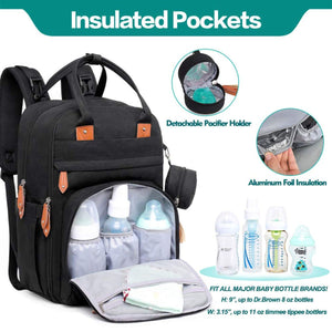 Toddly Urban Ease Series Diaper Bag - Chic Nappy Bag for Daily Baby Essentials Nappy Bags