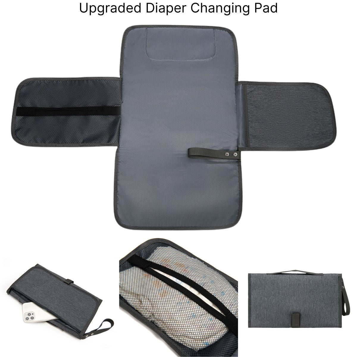 Toddly UrbanEase Tote Nappy Bag Carryall Large - Capacity Travel - Friendly Baby Bag Nappy Bags