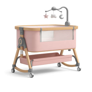 ToddlyToddly CuddleCrib 3 - in - 1 Bassinet – Rocker, Adjustable Height & Premium MattressBaby Bassinet - Babies Mart Australia